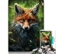 Animal Fox Jigsaw Puzzles for Teenagers 1000 Jigsaws,Stress Reliever Difficult Challenge Deal As Gifts for The Whole Family (50x75cm)