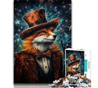 Animal Fox Jigsaw Puzzles for Teenagers 1000 Jigsaws,Toys Educational Games Stress Relieving Suitable for Desktop Decoration (38x26cm)