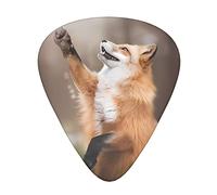 Animal Fox Pattern Guitar Plectrums 12 Pieces Set =>> Comfortable In The Hand With Smooth Edges Three Thicknesses To Match