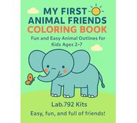 Animal Friends Coloring Book for Kids Ages 2-7: 25 large and easy-to-color pages - perfect for little artists!
