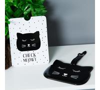Animal Friends Passport Holder and Luggage Tag Set - Cat
