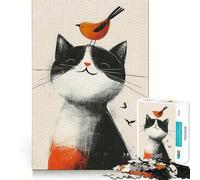 Animal Friendship Jigsaw for Teenagers 1000 Pieces Mental Improve Play Uniform Size Precise Pieces Family Fun Night Activity (38x26cm)