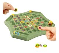 Animal Fruit Flip Chess Memory Game, Interactive Thinking Cognitive Board Game for Kids Teens Adults, Matching Chess for Kindergarten Party Camping Activities (1pcs, Green1)