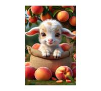 Animal Fruits Jigsaw Puzzles for Adults 500, Fun Challenging Educational Games, Difficult Jigsaw Puzzles for Adults, Puzzle 500 Pieces