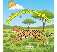 Animal Fun Coloring Book for Kids: 20 Cute and Easy Animal Coloring Pages for Kids Ages 5-8 | Simple Big Pictures of Deers, Elephant, Giraffe, and More!
