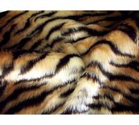 Animal Fun Faux Fur Fabric Material - Tiger (1Mtr-Precut)