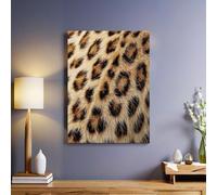 Animal Fur Wall Art Picture Print on Canvas 60 x 40 cm Leopard print Framed Artwork 1 Pieces Canvas Wall Art Waterproof Modern Home Decor Ready to Hang Poster and Prints
