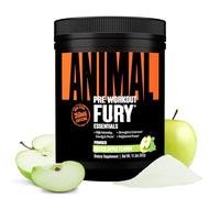 Animal Fury Pre Workout Powder Supplement for Energy and Focus 5g BCAA 350mg Caffeine Nitric Oxide Without Creatine Powerful Stimulant for Bodybuilders, Green Apple, 30 Servings