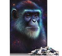 Animal Galaxy Monkey Jigsaw Puzzles 500 Pieces for Adults Jigsaw Puzzles for Adults 500 Piece Puzzle Educational Games 500pcs (52x38cm)