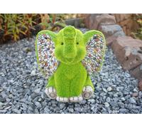 Garden Mile Novelty - Garden Ornaments Outdoor Animal Statue with Grass, Free Standing Animal Figurine Garden Statue and Sculpture for Outdoor, Indoor, Garden, Patio, Lawn, Decor (ELEPHANT)
