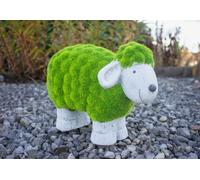 Garden Mile Flocked Sheep Statue With Grass Effect, Garden Ornaments Outdoor Animals Free Standing Animal Figurine Garden Statue And Sculpture For Outdoor, Indoor, Patio, Lawn, Walkway Decor