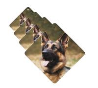 Animal german shepherd Car Air Fresheners Cards Set of 4 Pieces Personalized Car Fresheners Gifts for Men Women Auto Aromatherapy Tablets Hanging Scented Cards for Wardrobe Bathroom