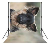 Animal German Shepherd Print Photo Studio Background 5x7ft Soft Photo Backdrop Curtain For Studio Content Creator Equipment