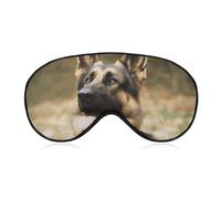 Animal German Shepherd Sleep Mask Comfort Travel Eye Masks with Adjustable Elastic Strap Soft Funny Block Light Sleep Eye Cover for Side Sleeper for Nap Men Women Gift