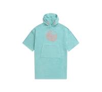 Animal Gill Kids Cotton Towelling Poncho - Quick Dry Absorbent Poncho Towel, Childrens Changing Robe - Spring Summer Beach, Travel, Pool & Swimming Turquoise S - M