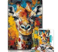 Animal Giraffe JigsawPuzzle 1000 Pieces for Teenagers,Challenging To Complete But Fun And Humorous Birthday Present,Gifts,Wall Art 38x26cm