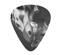 Animal Giraffe Kiss Guitar Paddle Set Of 12, Suitable For Guitar, Yukri, 3 Thicknesses