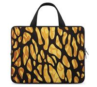 Animal Giraffe Print Laptop Bags Ultra-Thin, Lightweight & Waterproof 10inch Laptop Sleeve, Durable Neoprene Material, Portable Protective Computer Bag with Hand Strap