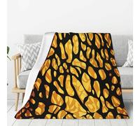 Animal Giraffe Print Throw Blanket Ultra Soft Cozy Fleece Blanket Lightweight Warm Bed Blanket All Season for Home Living Room Sofa Couch Bed 50"X40"