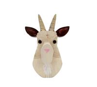 Animal Glasses Holder, Wood Carved Goat Eyeglass Stand, Cute Eye Glass Holder for Nightstand Home Office Desk Decor