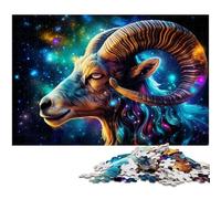 Animal Goats 1000 Piece Jigsaw Puzzle Impossible Jigsaw Puzzles for Adults Ideal for Teenagers & Collectors, Travel Gift, Family Activity 50x75CM/19.68x29.52inch