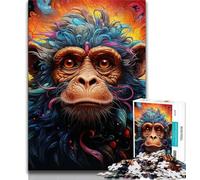 Animal Gorillas Puzzles for Adults Teens 1000pc Puzzle,Challenging Game Toys Every Piece Is Unique - Challenging Family Fun Game 50x75cm