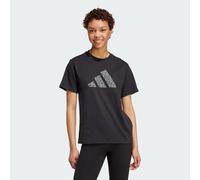 adidas Animal Graphic T-Shirt, Cotton, Black