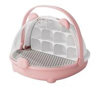 Animal Habitat Cage - Portable Feeding Box Transport Container with Handle,Carrier Habitat Cage Observe Pet House for Outdoor & Frogs