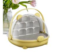 Animal Habitat Cage | Transparent Feeding Box Transport Container with Handle | Enclosure Pet House Observe Habitat Cage for Turtles & Spiders