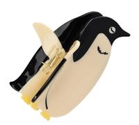 Animal Hair Claws - Cute Grip, Clip Set | Acrylic Penguin Design, Decorative Non-Slip Holders Plus Creative Styling Clamps for Women Girls Hairstyling, Thick Hair, Accessory Organizer Use