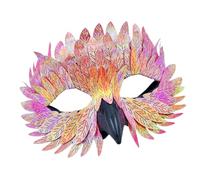 Animal Half Face Halloween Masquerade Party Role Playing Bird Beak Feathered