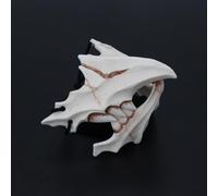 Animal Halloween Cosplay Resin Dog Bone Teeth Scary Wolf Werewolf Costume Terrifier Mask(Khaki5,16x15x10cm)