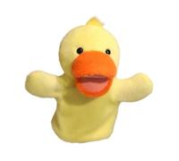 Animal Hand Puppet, Soft Head Glove Stuffed Toy for Classroom Show, Stage Performance, and Play- Duck