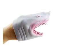 Animal Hand Puppets - 15cm Length Flexible Manual Doll, Interactive Role Play Shark, Marine Predator Themed Mouth Character, Soft Rubber Material Wrist Figurine | Aquatic Creature For Students & Teach