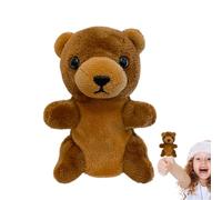 Animal Hand Puppets For Kids - Cute Finger Bear Plush Interactive Toys | Imaginative Pretend Play Storytelling Classroom Theater Fox Character Gift Set Soft Fabric