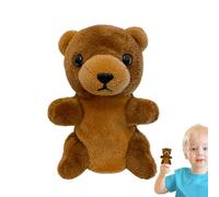 Animal Hand Puppets For Kids - Cute Finger Puppets, Imaginative Pretend Play | Plush Interactive Bear Puppet For Children, Storytelling Activity, Educational Fun, Toy For Kids, Preschool