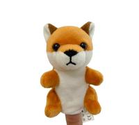 Animal Hand Puppets, Fox Finger, 3.54 inches Bear Plush, Soft Interactive, Cute Design, Fun Imaginative Pretend Play Storytelling Toys for Kids Children Classroom Family Show