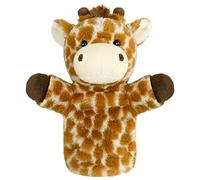Animal Hand Puppets - Plush Lion Giraffe 26x20 Cm Soft Fabric, Storytelling Puppet, Educational Toy, Classroom Playset | Creative Hand Puppet For Preschool Kids Teachers Story Time Learning