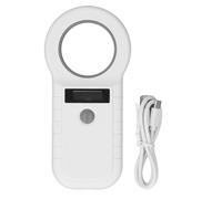 Animal Handheld Reader 134.2KHZ 125KHZ Dual Frequency USB RFID Pet Data Storage Tag Scanner for Farm Animal Management ABS Material 155 x 74 x 15mm
