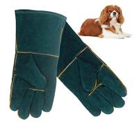Animal Handling Gloves - 13.8 * 5.5in Bite Protective Gloves, Multipurpose Pet Safety Gear, Heavy Duty Grooming And Bathing Tool, Durable Handling Accessory For Dogs Cats Birds Snakes Reptiles | Home