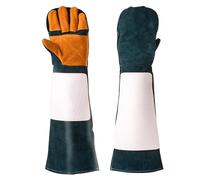 Animal Handling Gloves - Leather, Protective Gloves, Bite Proof | Dog Training Głøvês, Dog Handler Głøvês For Pølïcê Ķ9 Training Birds Schutzhund Protection Work Canine Sport