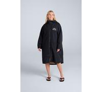 Animal Hazey Womens Waterproof Beach Parka - Warm Raincoat with Pockets, Fleece Lining, Adjustable Hood - Spring Summer, Outdoors, Holiday, Walking Black S