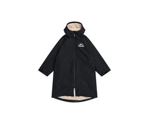 Animal Hazey Womens Waterproof Beach Parka - Warm Raincoat with Pockets, Fleece Lining & Adjustable Hood - Autumn Winter, Outdoors, Holiday & Walking Black L