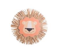 Animal Head Handknitted Hangings Cotton Thread Weaving Straw Cartoon Tassels Beard Lions Pendants Nurserys Room Wall Home Animal Head Ornament
