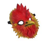 Animal Head Rooster Mask Funny Halloween Party Prop Cosplay Costume Accessory Scary Full Face Design for Festivals and Events Unique Party Vibe Decor
