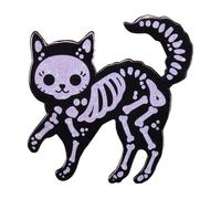 Animal Head Skull Enamel Pin - Fox, Wolf, Crow, Cat, Unicorn, Deer