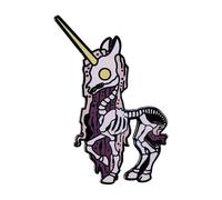 Animal Head Skull Enamel Pin - Fox, Wolf, Crow, Cat, Unicorn, Deer