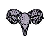 Animal Head Skull Enamel Pin - Fox, Wolf, Crow, Cat, Unicorn, Deer