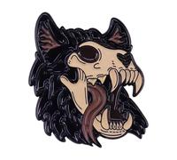 Animal Head Skull Enamel Pin - Fox, Wolf, Crow, Cat, Unicorn, Deer