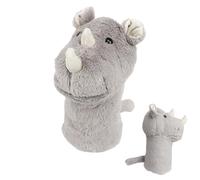 Animal Headdress for Golf Clubs - Plush Headpiece for Rhinoceros, Soft Golf Iron Protection | Nice Golf Headpiece for Fans, Animat Cardboard Golf Accessory